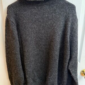 Island Alpaca Martha’s Vineyard 1/4 zip sweater 100% Alpaca XL